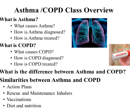 Asthma COPD class overview