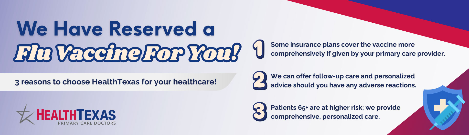 Get your flu vaccines