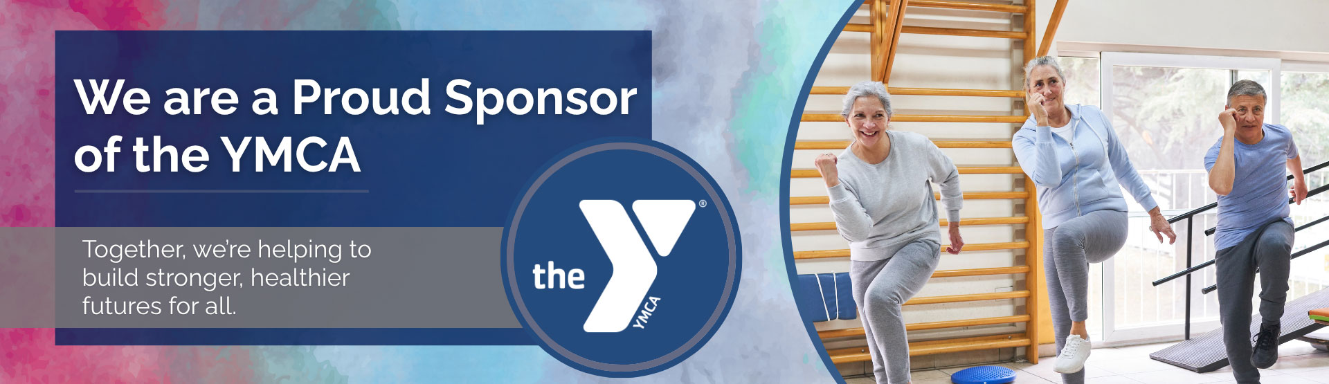 YMCA sponsorship banner