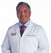 David J. Gomez in white coat - HealthTexas